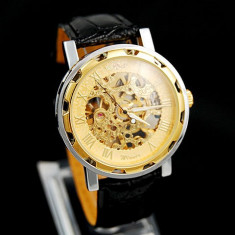 Ceas Barbati Winner Imperial Mecanic Exclusive Edition GOLD, Black 6 Culori foto