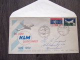 Olanda 1959 FDC ANIVERSARE KLM - 40 DE ANI