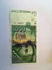 SPANIA 1000 PESETAS 1992 foto