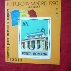 Colita Conferinta securitate si cooperare Europa Madrid - 1980 Romania