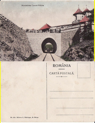 Manastirea Cornet- Valcea-cale ferata,tunel, drezina foto