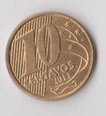 Moneda 10 centavos 2012 - Brazilia foto