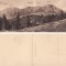 Muntii Bucegi, Omul,Caraiman (Brasov) - carte postala dubla, diptic, rara