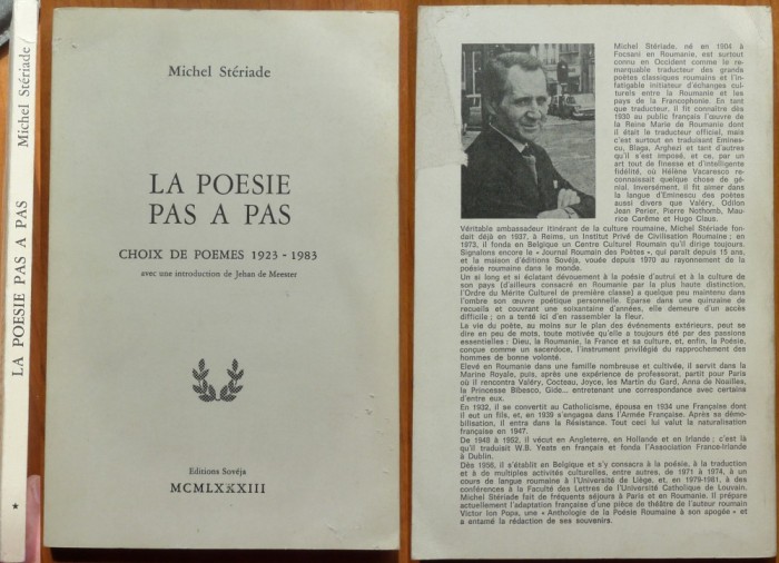 Michel ( Mihail ) Steriade, La poesie pas a pas, choix de poemes, 1923 - 1983