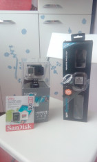 Camera video GoPro Hero 4 Silver Edition vine cu Remote Pole23&amp;quot; + SanDisk 64Gb foto