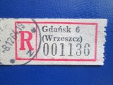 TIMBRE GADANSK-VINETA-PENTRU RECOMANDATA