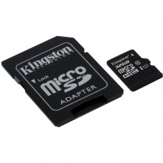 Card memorie Kingston microSDHC 32 GB clasa 10 (SDC10/32GB) + adaptor foto
