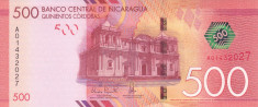 Bancnota Nicaragua 500 Cordobas 2014 (2015) - P214 UNC foto