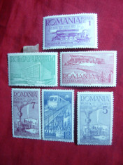 Serie Ceferiada -70 Ani CFR 1939 Romania ,6 val.sarniera foto