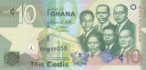 Bancnota Ghana 10 Cedis 2011 - P39c UNC