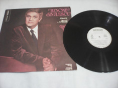 DISC VINIL BENONE SINULESCU ROMANTE SI CANTECE DE PETRECERE RARITATE !!! foto