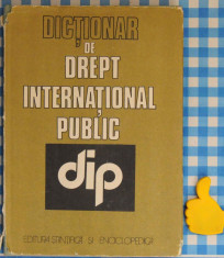 Dictionar de drept international public Ionel Closca foto