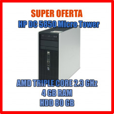 CALCULATOR Micro Tower HP DC5850 4GB RAM TRIPLE CORE 2.3 GHz HDD 80 GB GARANTIE foto