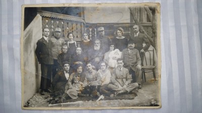 FOTOGRAFIE VECHE - ATEL. FOTO IULIU NAGY NASAUD - BOTEZ INCEPUTUL ANILOR 1900 foto