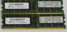 Memorie Server 4GB PC2-5300P DDR2 667MHz Registered 2Rx4 Micron IBM HP Dell ws foto