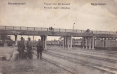 SIBIU , VIADUCTUL PESTE GARA , CALEA FERATA , TREN , CALATORI foto