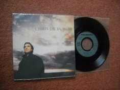 CHRIS DE BURGH: The Waiting Heart(1989) (vinil pop rock single cu 2 piese) foto