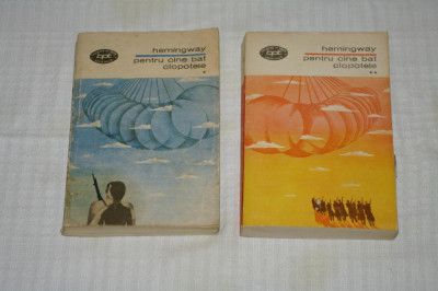 Pentru cine bat clopotele - 2 vol. - Hemingway - Editura Minerva - 1971 foto