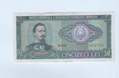 bancnota Romania 50 lei 1966-aunc foto