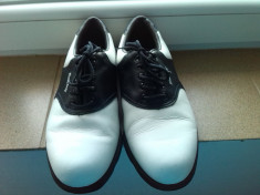 adidasi/ pantofi golf piele marime 38.5 foto