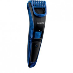 Masina de tuns barba Philips QT4002/15, 1 - 10 mm, 10 Trepte, Acumulatori, Negru/Albastru foto