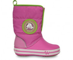 Cizme pentru copii Crocs Light Gust Boot Party Pink (CRC13900-VARX ) foto