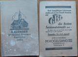 Calendarul german din Transilvania , Sibiu , Hermannstadt , 1932