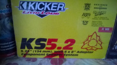 Set difuzoare componenete rotunde KICKER KS5.2 5.25&amp;#039;&amp;#039; 134mm foto