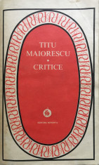 CRITICE - Titu Maiorescu foto