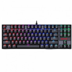 Tastatura gaming mecanica Redragon Kumara cu iluminare RGB Negru foto