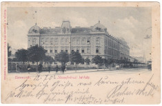 #1808- Ro, Timisoara, Josefini, cp. 1902: Bloc locuinte inchiriate, tram, anim. foto