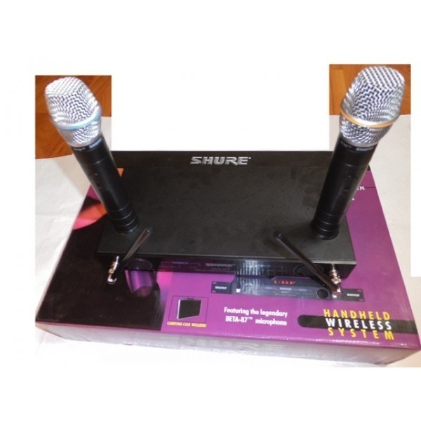 Set microfoane profesionale cu reciver Shure Beta 87 foto mare Set microfoane profesionale cu reciver Shure Beta 87 foto mare