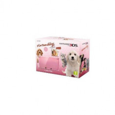 Consola portabila Nintendo 3DS Coral Pink cu joc Nintendogs and Cats Golden Retriever foto