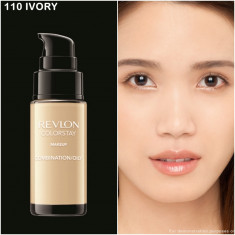 Revlon Colorstay Fond de Ten MIXT / GRAS cu pompita - 110 IVORY foto