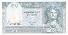 Bancnota Franta 50 Franci 2015 - SPECIMEN ( proba v.1 pe hartie cu filigran ) foto