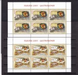 ROMANIA 2005 LP 1683 b EUROPA 2005 GASTRONOMIE PERECHE BLOCURI DE 6 TIMBRE MNH, Nestampilat