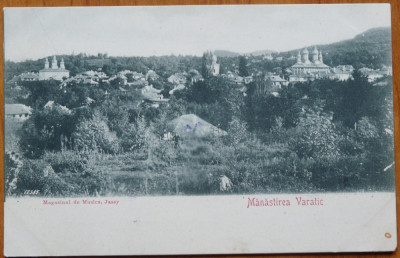 Satul si Manastirea Varatec , 1900 , clasica , necirculata foto