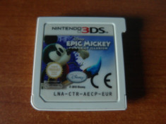 N 3 DS - Joc Nintendo 3DS - Disney EPIC MICKEY Power of illusion foto