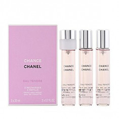 Chanel Chance Eau Tendre EDT Parfum de buzunar rezerva 3x20 ml pentru femei foto