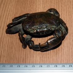 DECOR FOARTE VECHI DIN BRONZ - CRAB