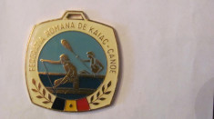 MMM - Placheta Sport &amp;quot;Federatia Romana de Kaiac - Canoe / Regata Snagov 1980&amp;quot; foto