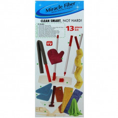 Set pentru curatenie Miracle Fiber 13 piese foto