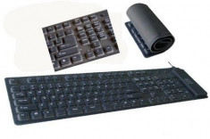 Tastatura flexibila din silicon foto