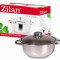 Oala cu capac din inox 8L Zilan 7260