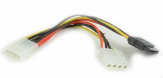 Cablu alimentare Molex la SATA + Molex Gembird CC-SATA-PSY2 foto