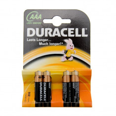 Set 4 baterii alcaline Duracell AAA foto