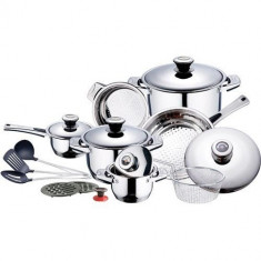 Set oale inox 19 piese SwissHome 6034 foto