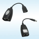 Extensie USB 2.0 pentru cablu UTP / FTP pana la 50m, Prelungitor usb