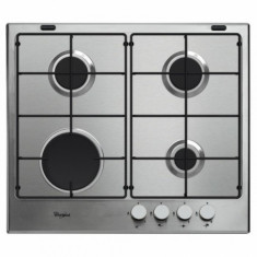 Plita incorporabila pe gaz Whirlpool GMA 6410 IX, 4 arzatoare, aprindere electrica, inox foto