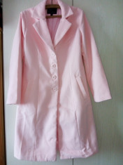 Palton dama roz elegant model deosebit foto